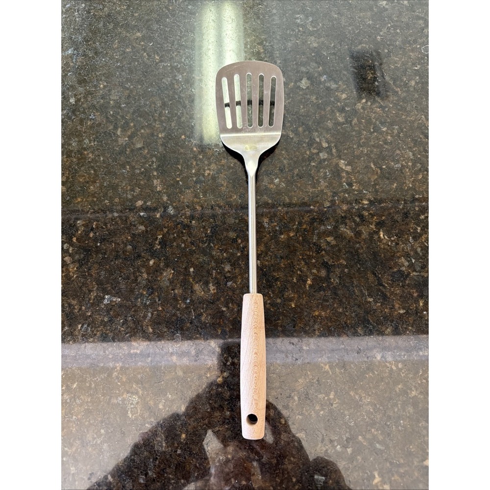 Wood Handled Metal Spatula Kitchen Utensil Heavy Duty Grill Burger‎ Flipper